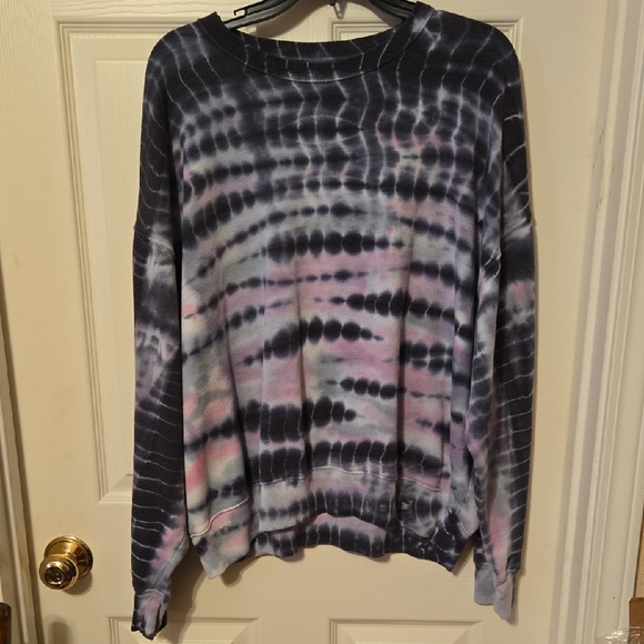 PINK Victoria's Secret Bamboo Multi Color Crew Sweatshirt - Picture 4 of 5